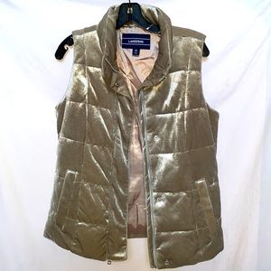 Lands end velvet vest